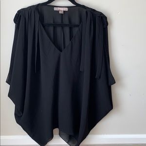 Wide Open Sleeve Sheer Top